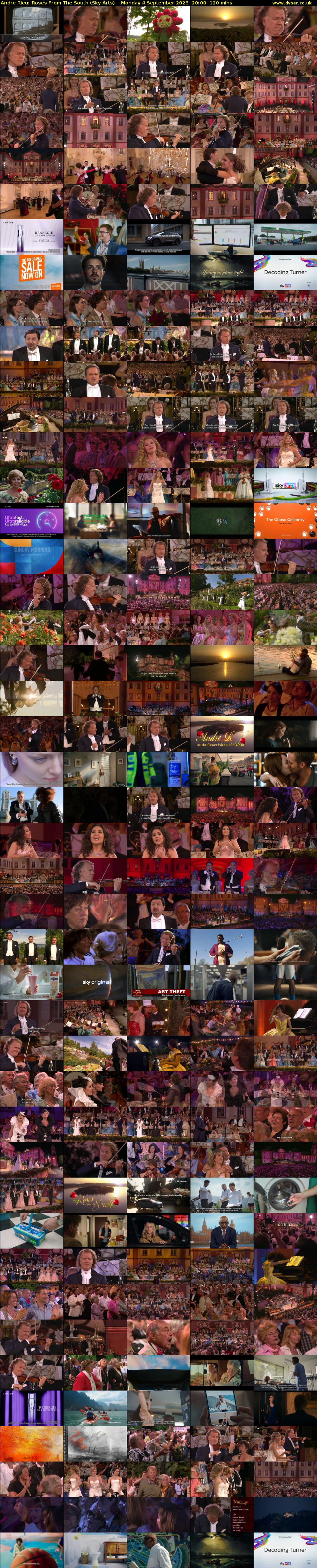 Andre Rieu: Roses From The South (Sky Arts) Monday 4 September 2023 20:00 - 22:00