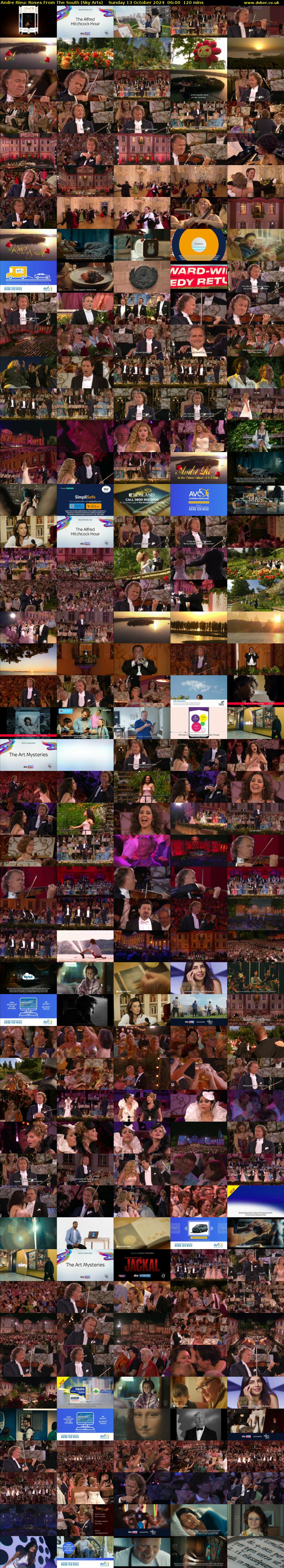 Andre Rieu: Roses From The South (Sky Arts) Sunday 13 October 2024 06:00 - 08:00