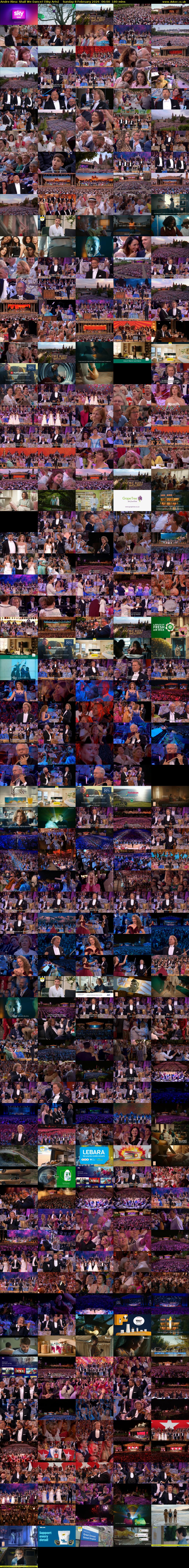 Andre Rieu: Shall We Dance? (Sky Arts) Sunday 8 February 2026 06:00 - 09:00