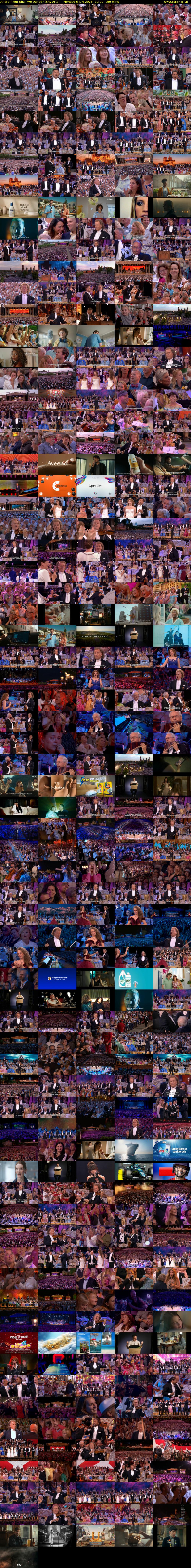 Andre Rieu: Shall We Dance? (Sky Arts) Monday 6 July 2026 20:00 - 23:00