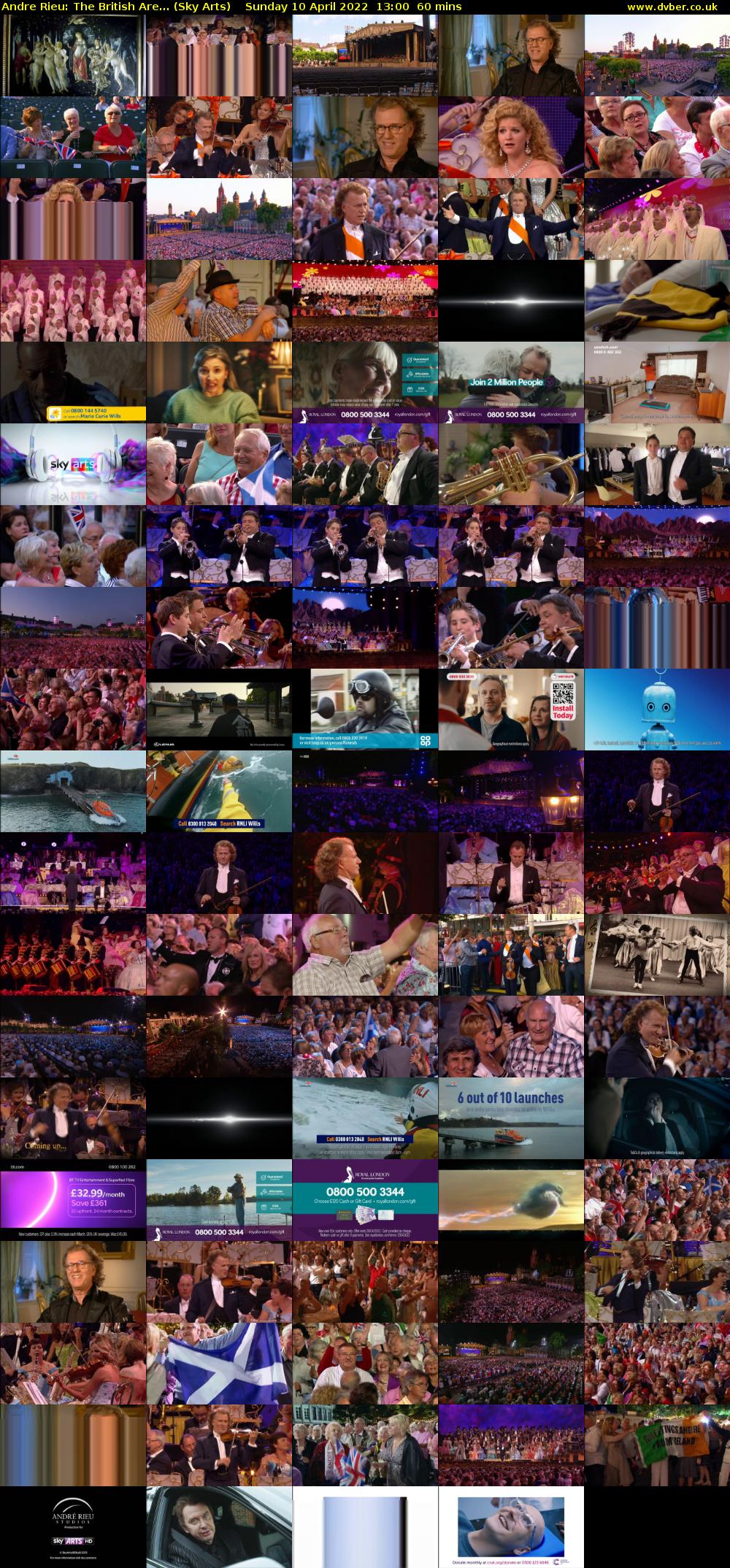 Andre Rieu: The British Are... (Sky Arts) Sunday 10 April 2022 13:00 - 14:00