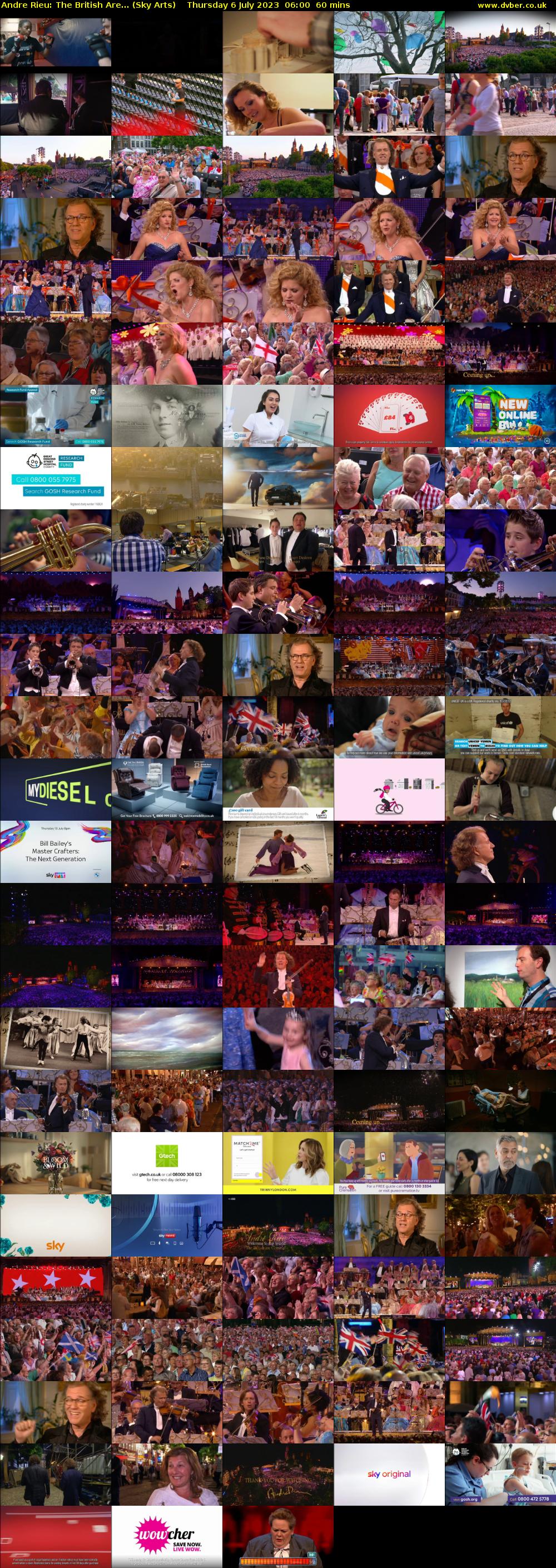 Andre Rieu: The British Are... (Sky Arts) Thursday 6 July 2023 06:00 - 07:00