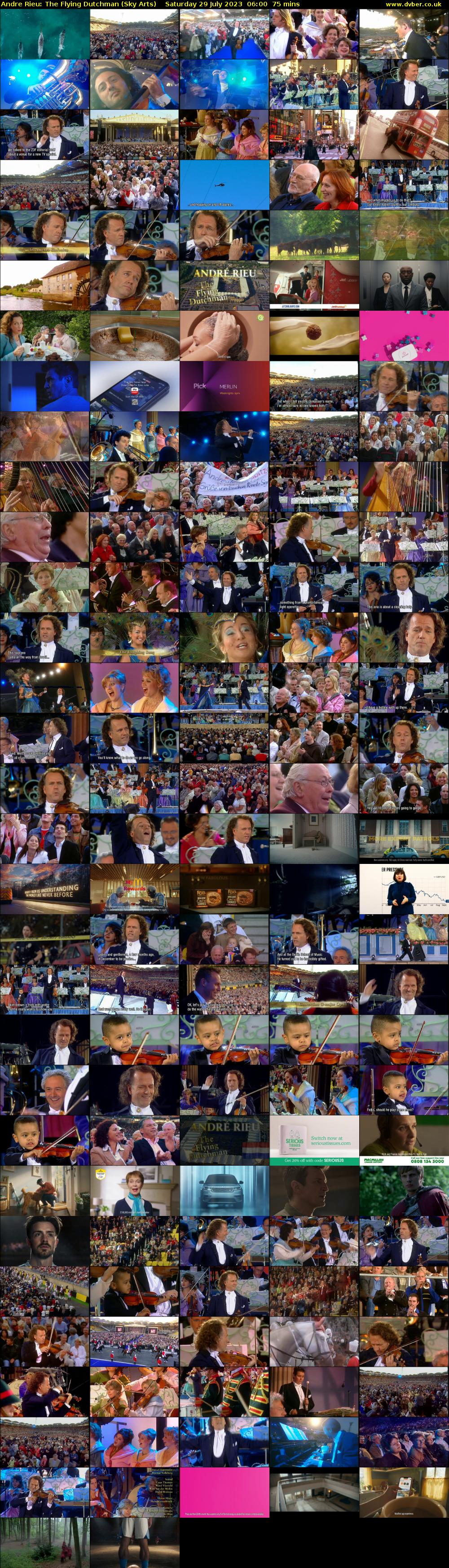 Andre Rieu: The Flying Dutchman (Sky Arts) Saturday 29 July 2023 06:00 - 07:15