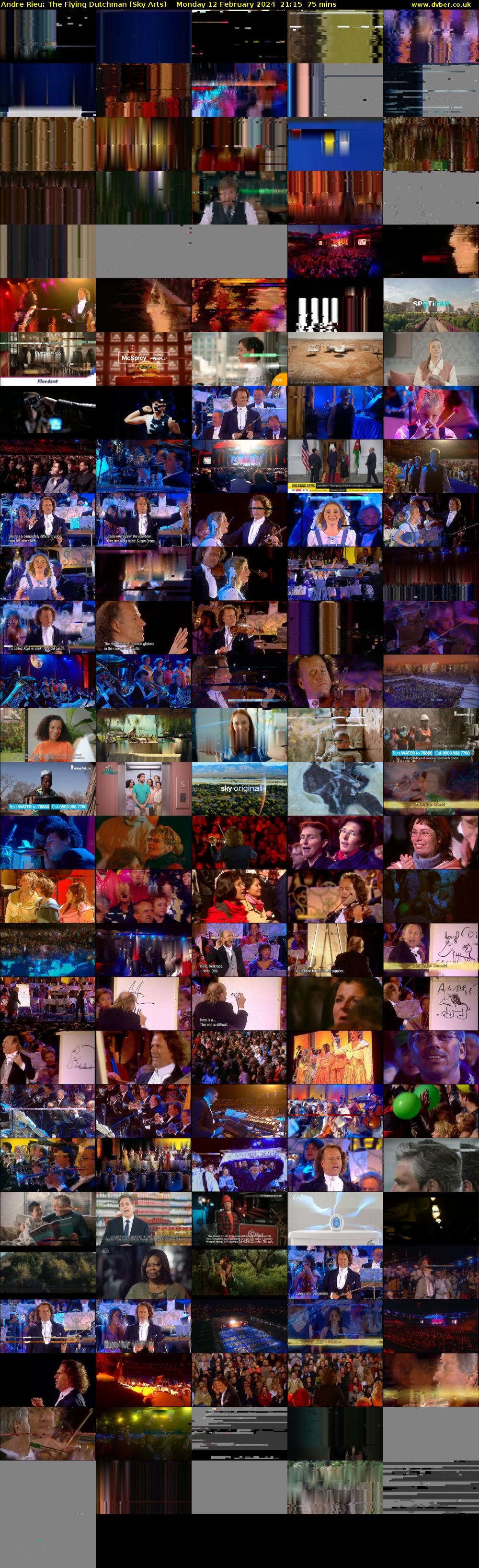 Andre Rieu: The Flying Dutchman (Sky Arts) Monday 12 February 2024 21:15 - 22:30