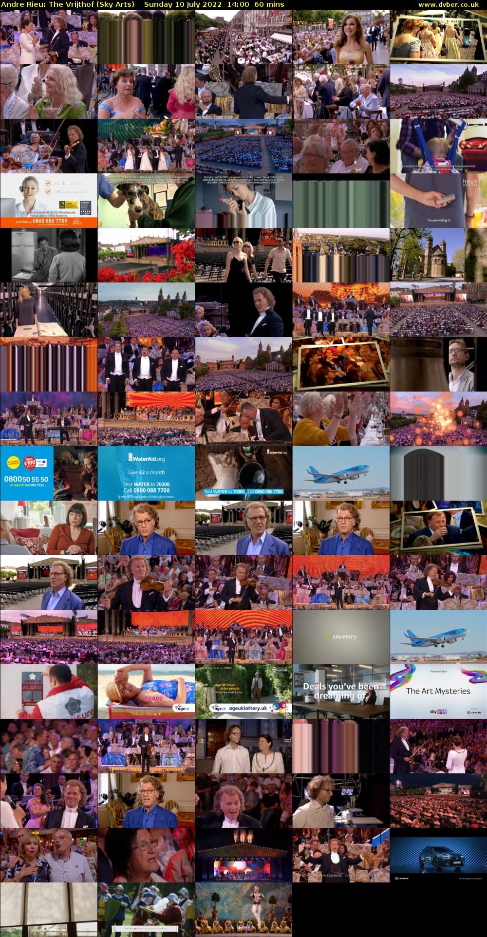 Andre Rieu: The Vrijthof (Sky Arts) Sunday 10 July 2022 14:00 - 15:00