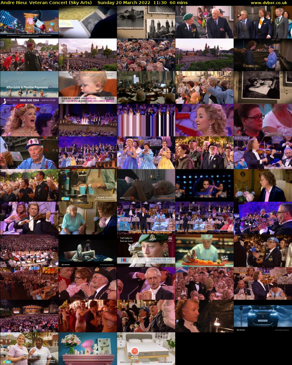 Andre Rieu: Veteran Concert (Sky Arts) Sunday 20 March 2022 11:30 - 12:30