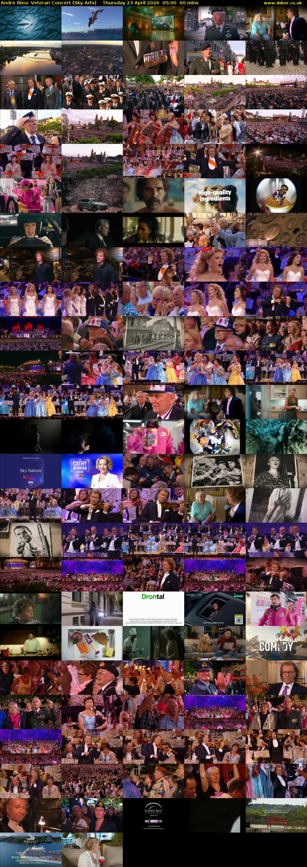 Andre Rieu: Veteran Concert (Sky Arts) Thursday 23 April 2026 05:00 - 06:00