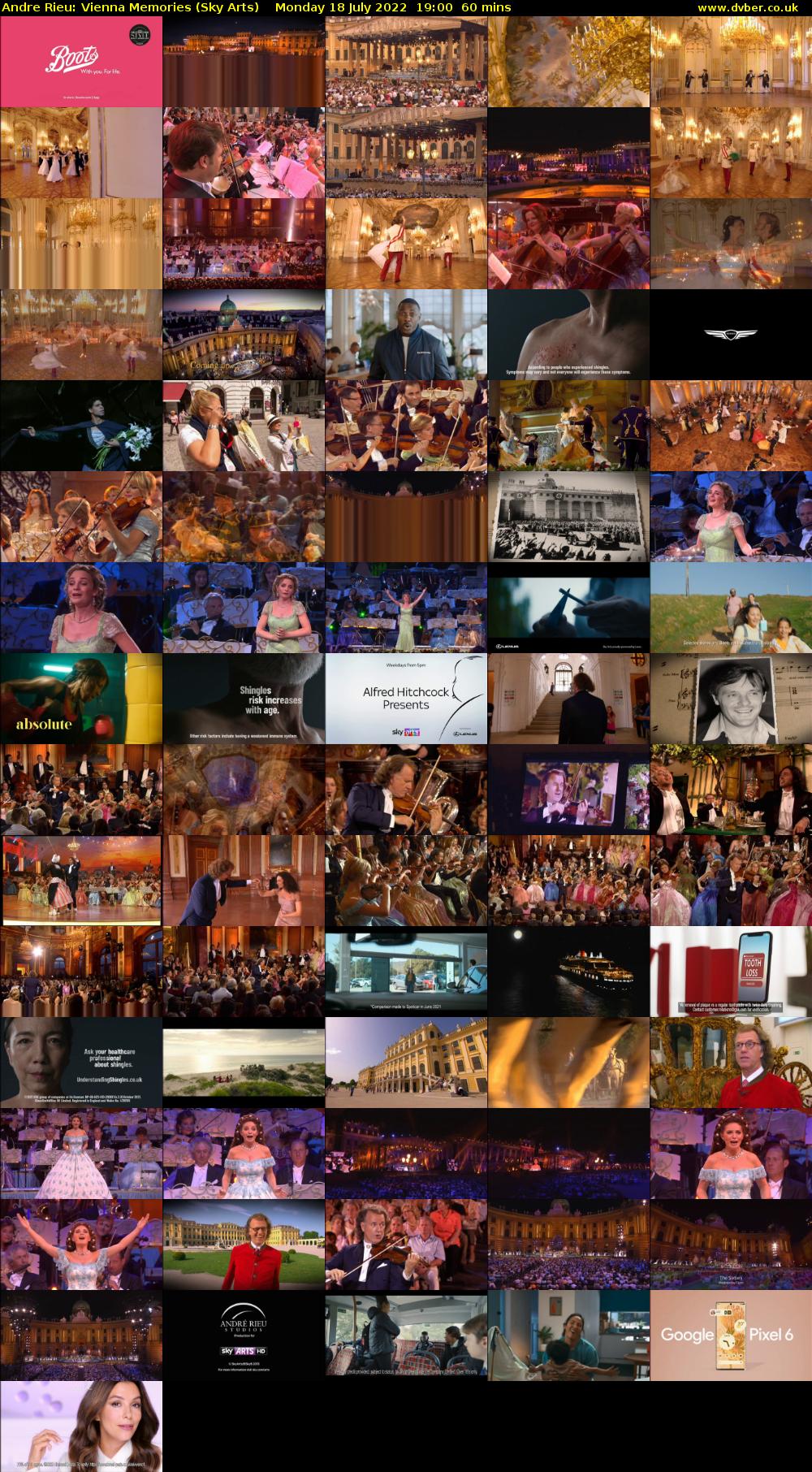 Andre Rieu: Vienna Memories (Sky Arts) Monday 18 July 2022 19:00 - 20:00