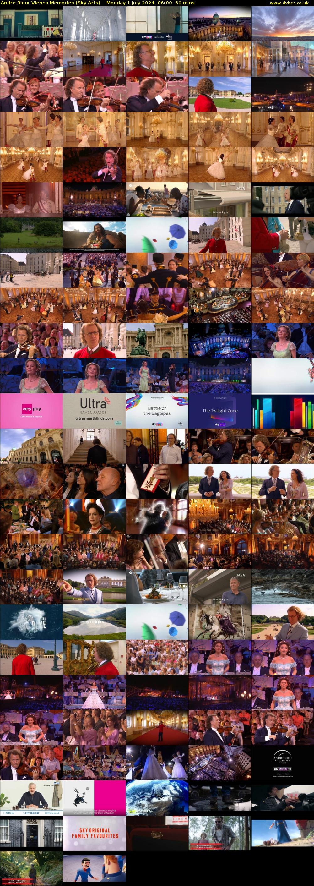 Andre Rieu: Vienna Memories (Sky Arts) Monday 1 July 2024 06:00 - 07:00