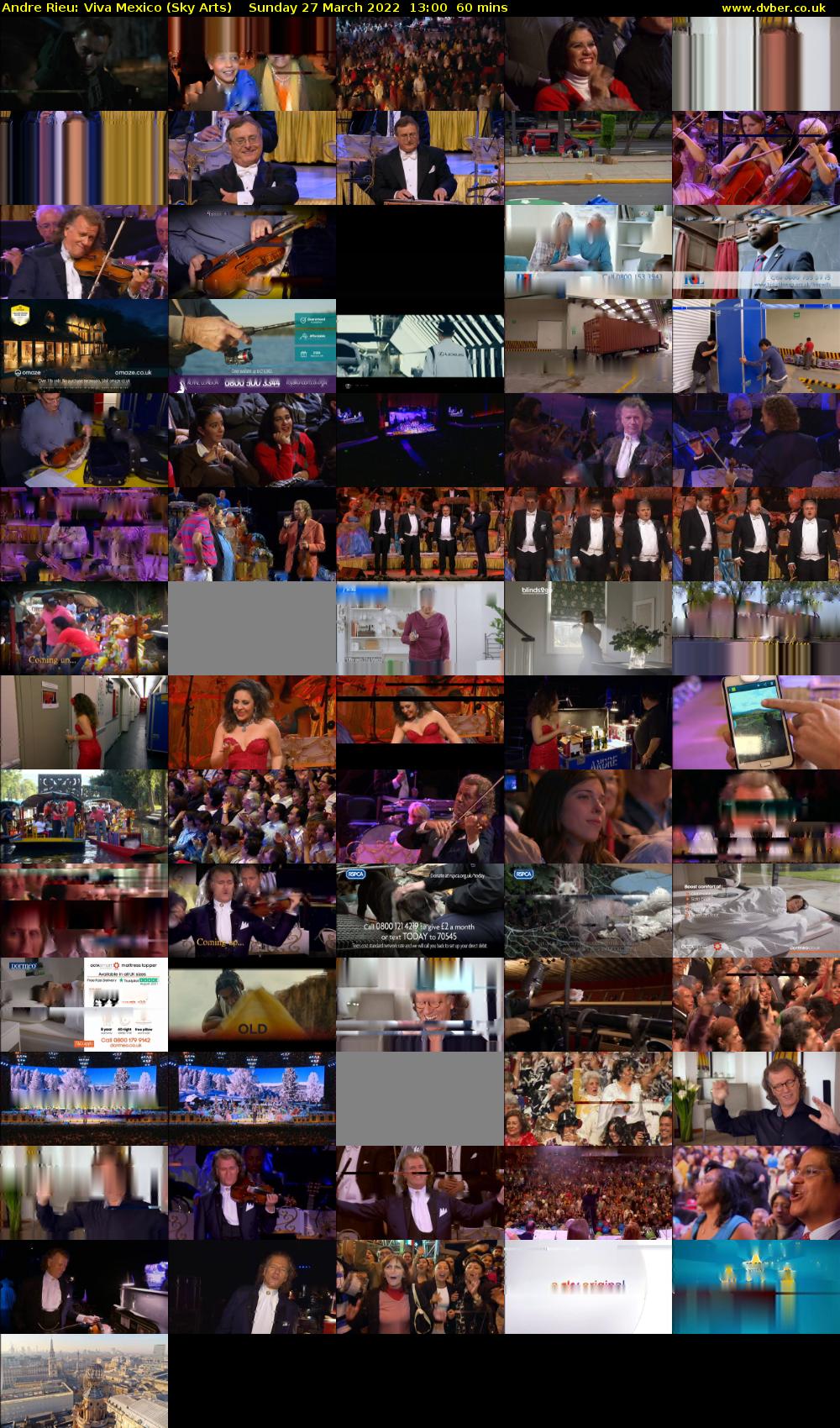 Andre Rieu: Viva Mexico (Sky Arts) Sunday 27 March 2022 13:00 - 14:00