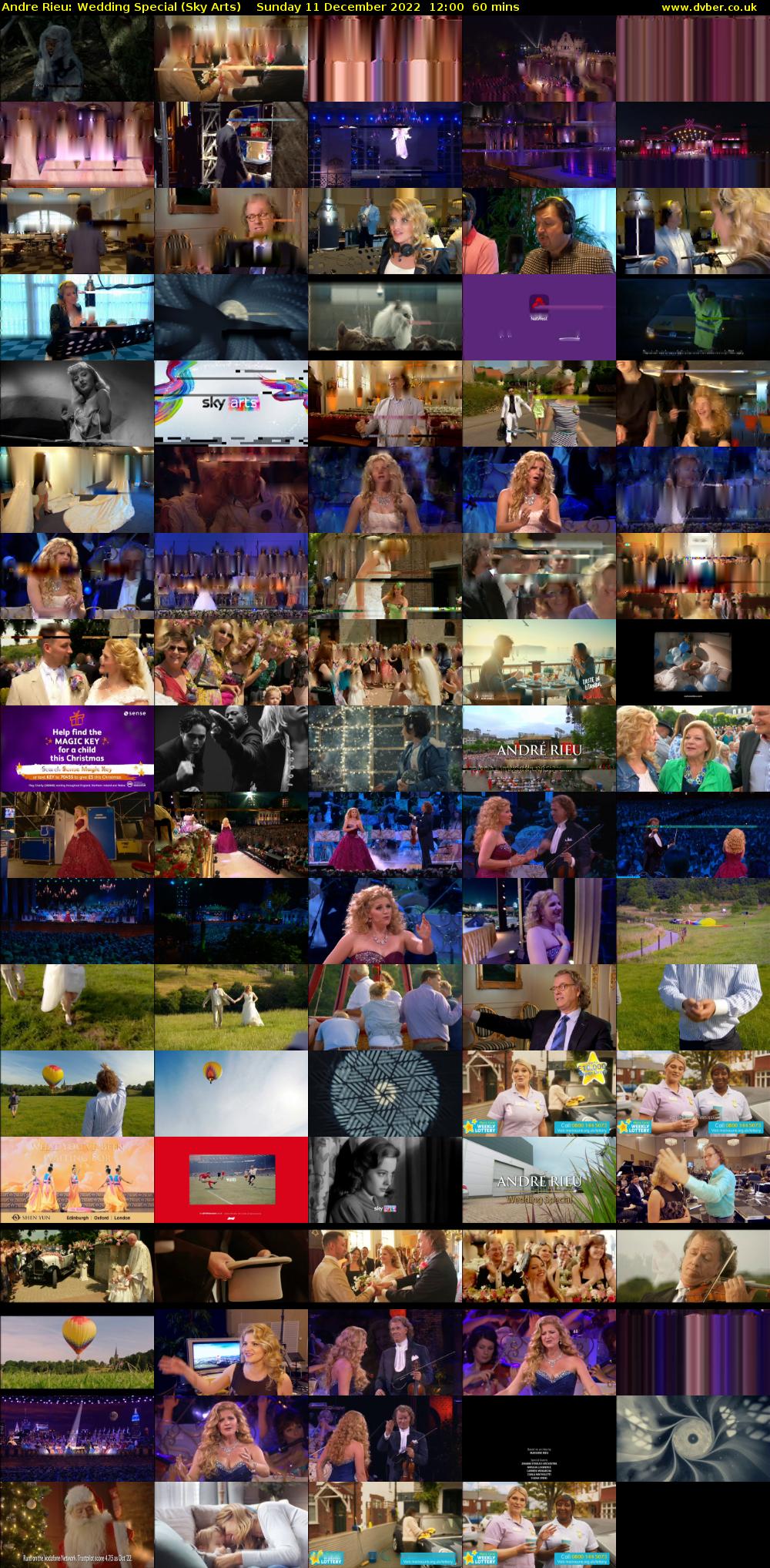 Andre Rieu: Wedding Special (Sky Arts) Sunday 11 December 2022 12:00 - 13:00
