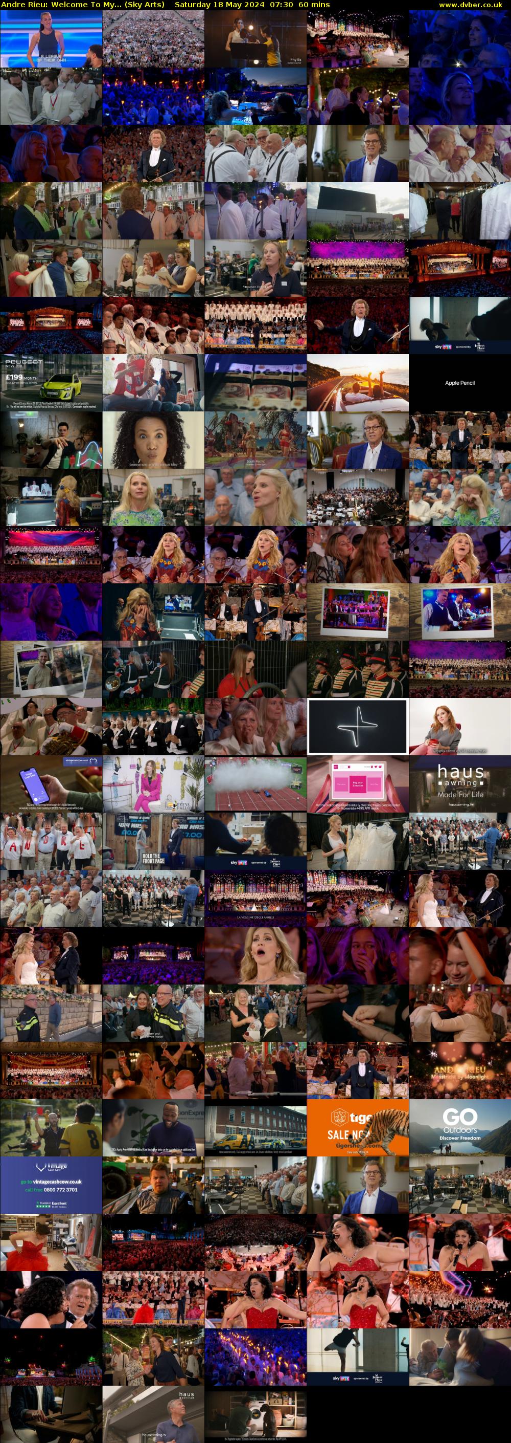 Andre Rieu: Welcome To My... (Sky Arts) Saturday 18 May 2024 07:30 - 08:30