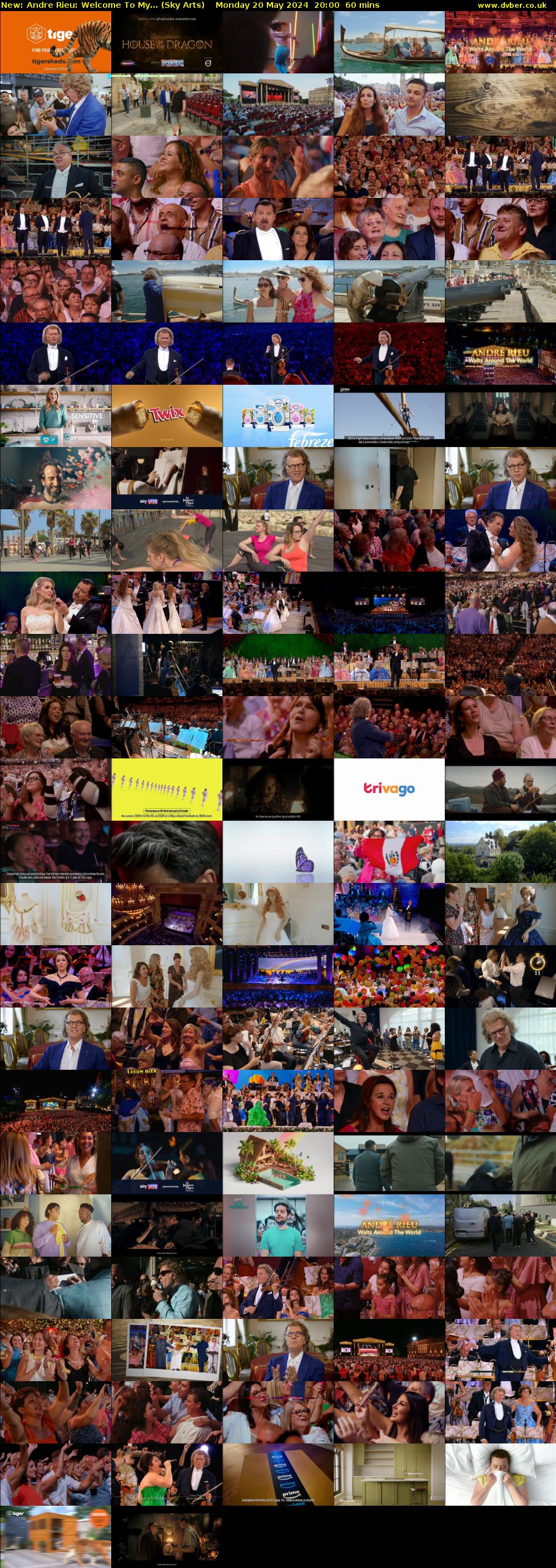 Andre Rieu: Welcome To My... (Sky Arts) Monday 20 May 2024 20:00 - 21:00