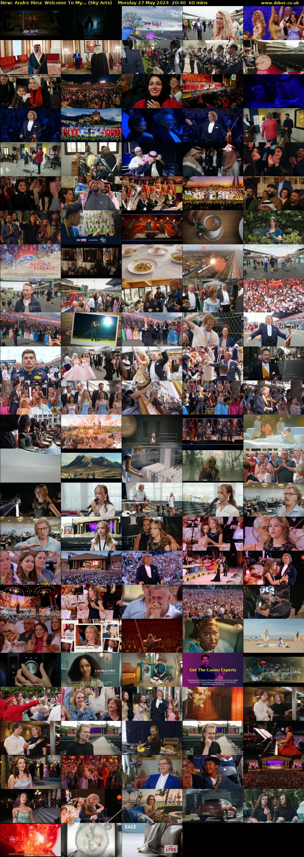 Andre Rieu: Welcome To My... (Sky Arts) Monday 27 May 2024 20:40 - 21:40