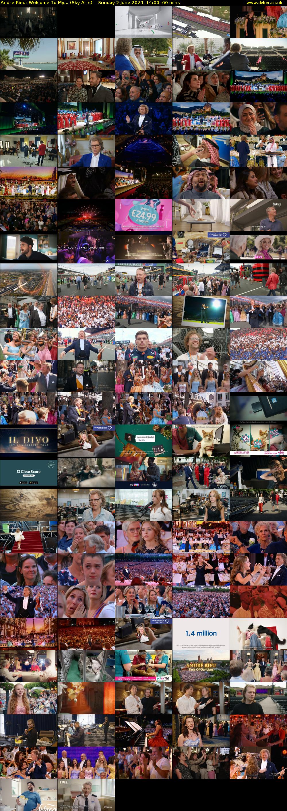 Andre Rieu: Welcome To My... (Sky Arts) Sunday 2 June 2024 14:00 - 15:00