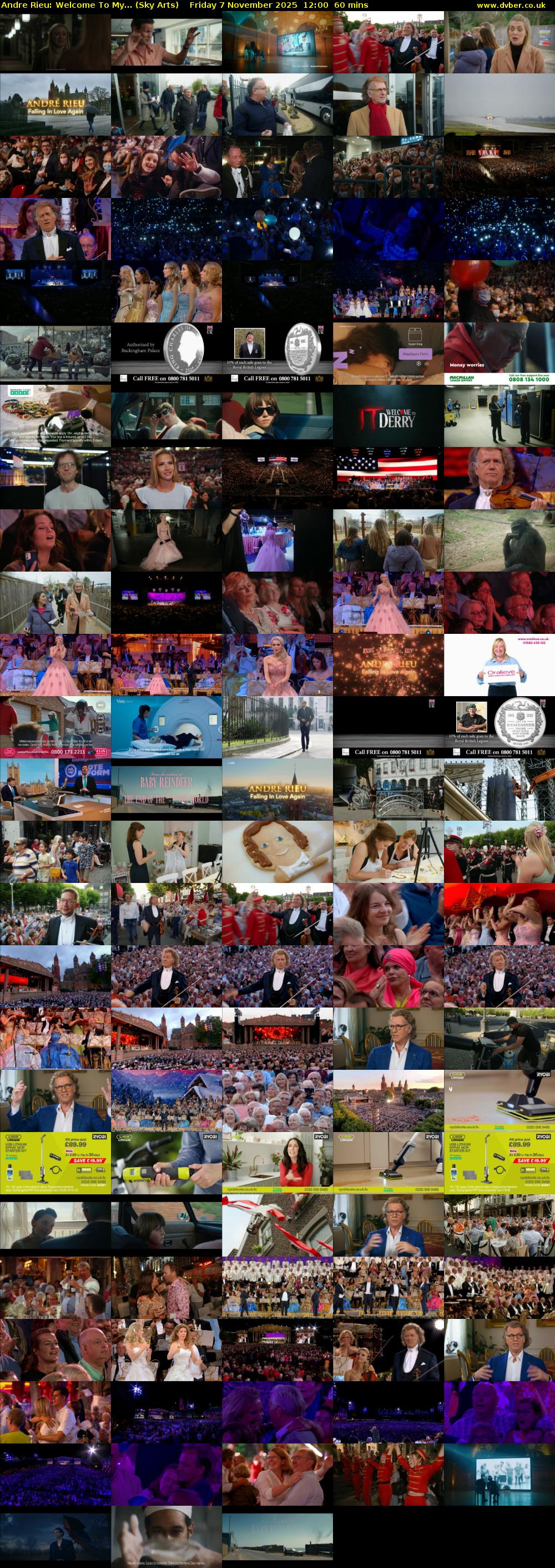 Andre Rieu: Welcome To My... (Sky Arts) Friday 7 November 2025 12:00 - 13:00