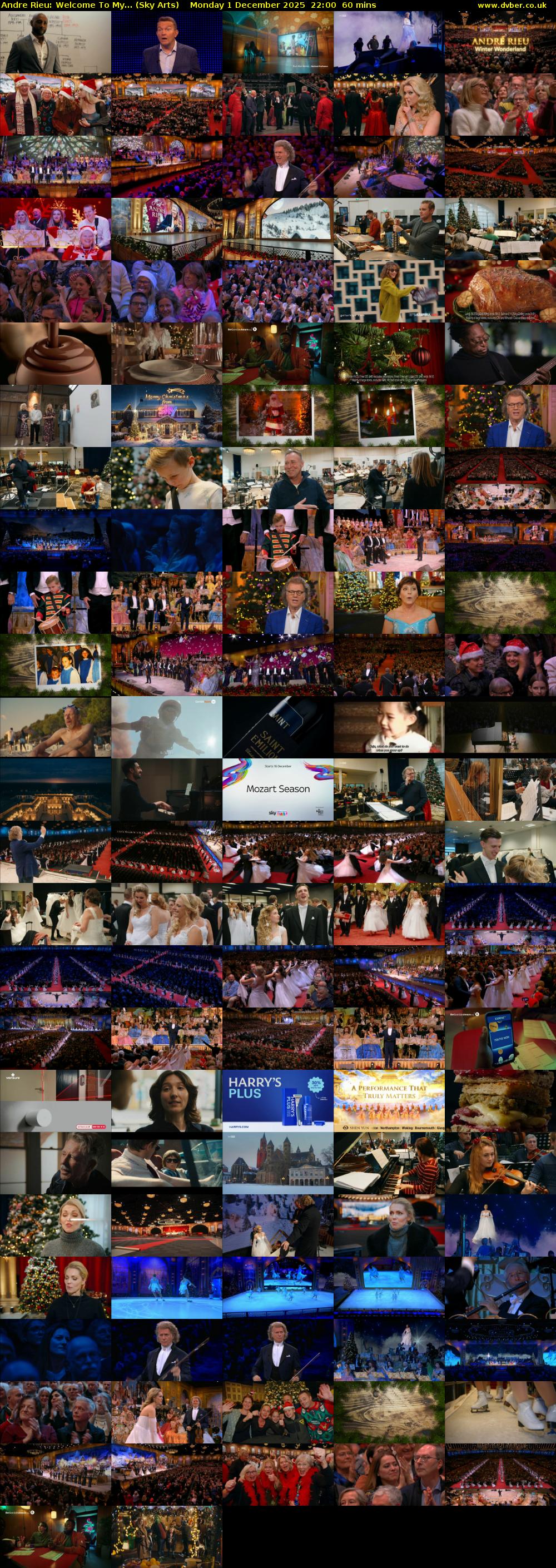Andre Rieu: Welcome To My... (Sky Arts) Monday 1 December 2025 22:00 - 23:00