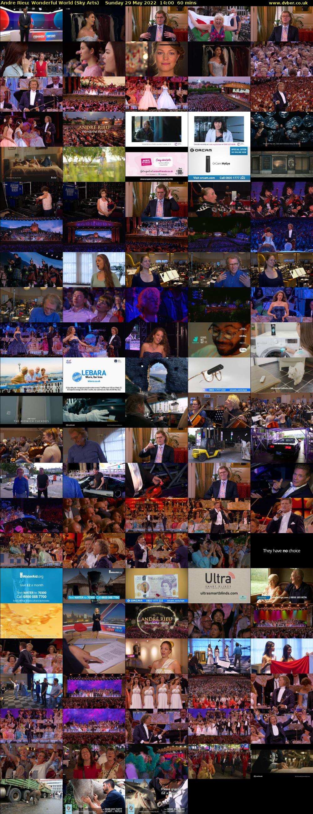 Andre Rieu: Wonderful World (Sky Arts) Sunday 29 May 2022 14:00 - 15:00