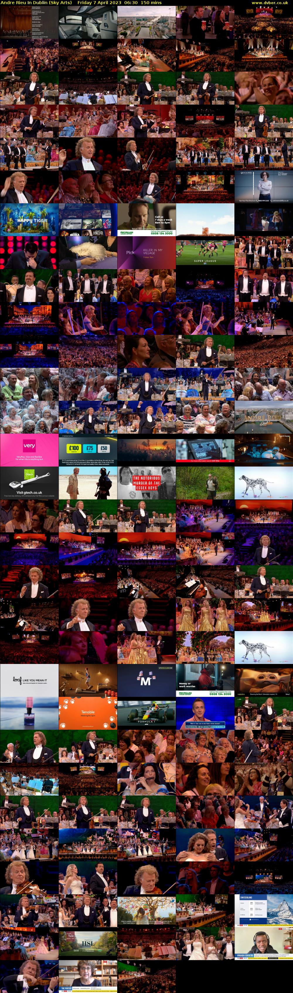 Andre Rieu In Dublin (Sky Arts) Friday 7 April 2023 06:30 - 09:00