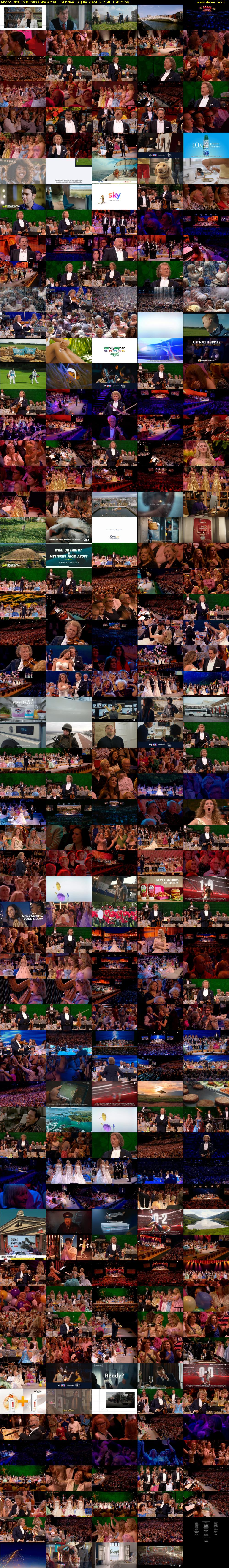 Andre Rieu In Dublin (Sky Arts) Sunday 14 July 2024 21:50 - 00:20