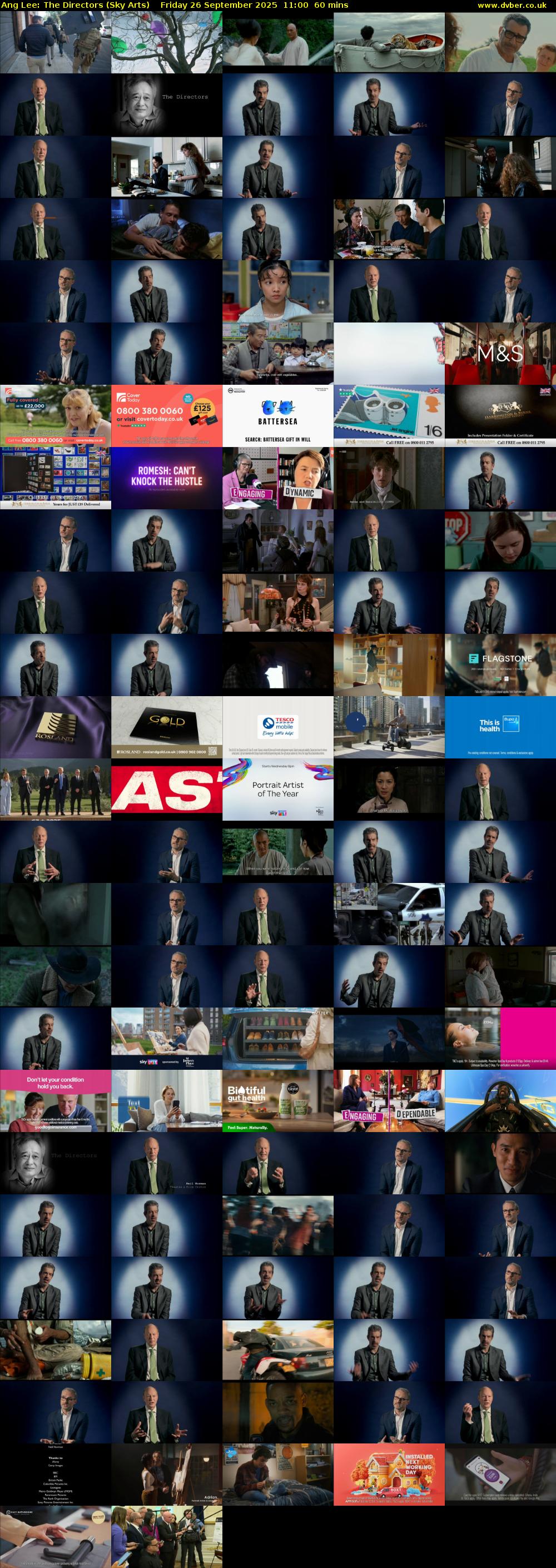 Ang Lee: The Directors (Sky Arts) Friday 26 September 2025 11:00 - 12:00