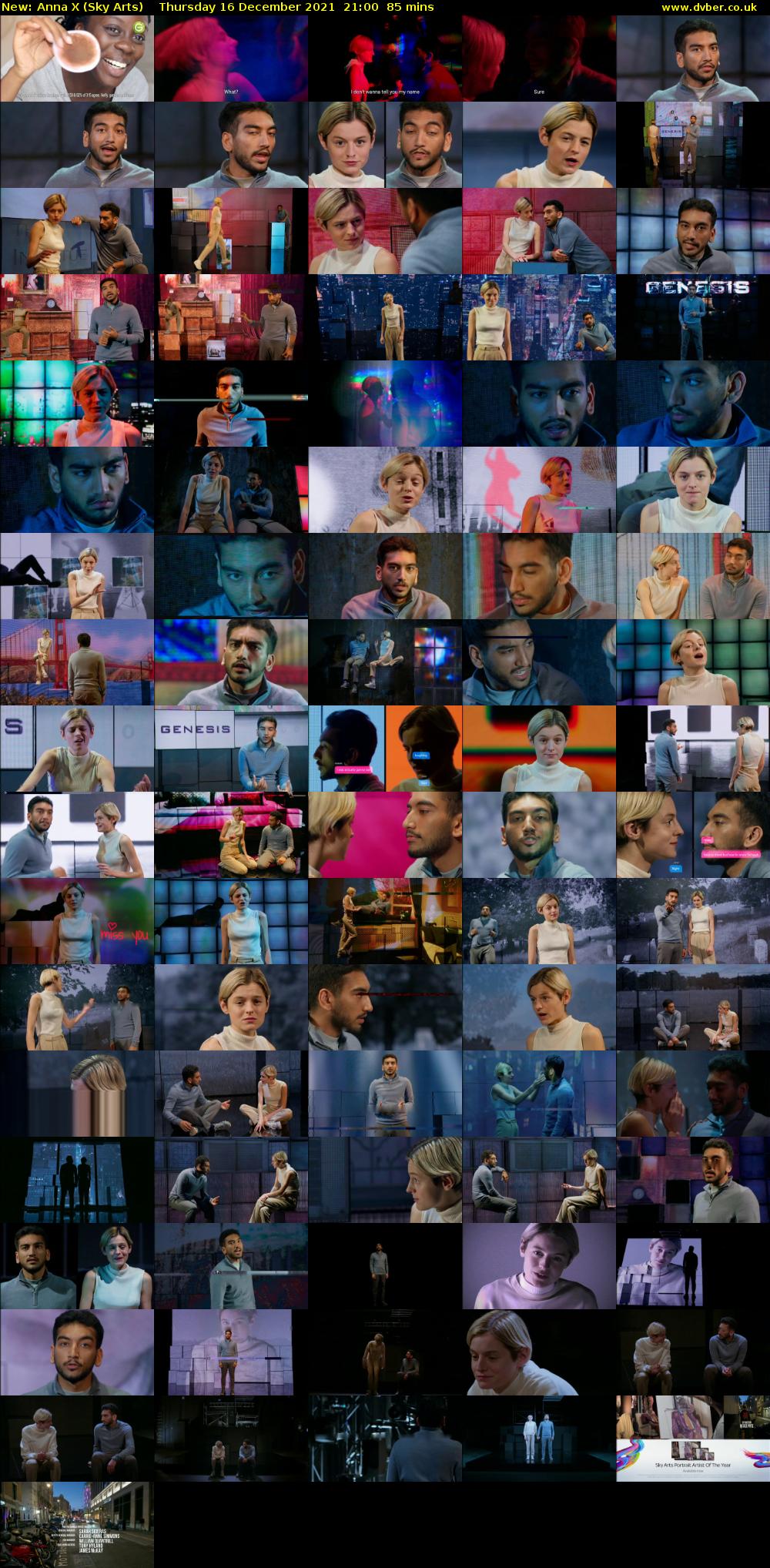 Anna X (Sky Arts) Thursday 16 December 2021 21:00 - 22:25