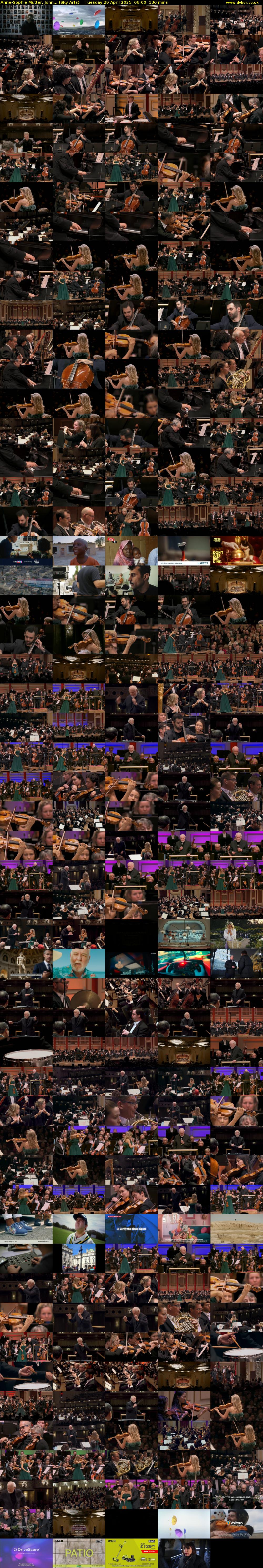 Anne-Sophie Mutter, John... (Sky Arts) Tuesday 29 April 2025 06:00 - 08:10