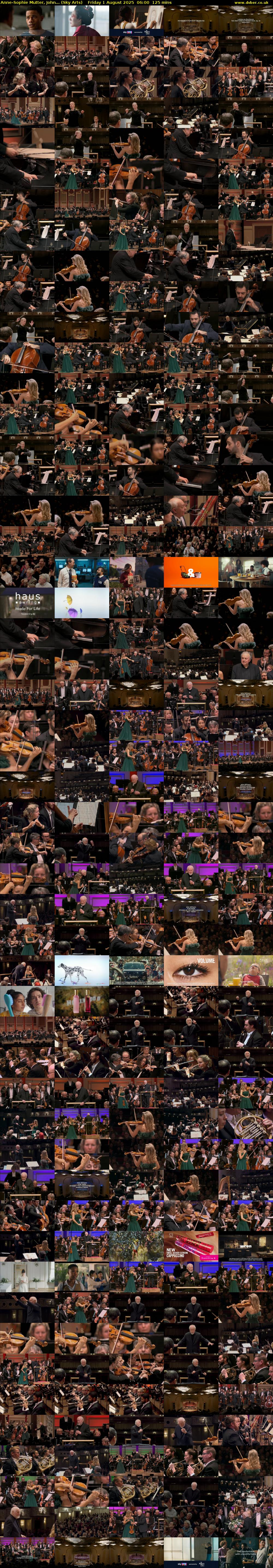 Anne-Sophie Mutter, John... (Sky Arts) Friday 1 August 2025 06:00 - 08:05