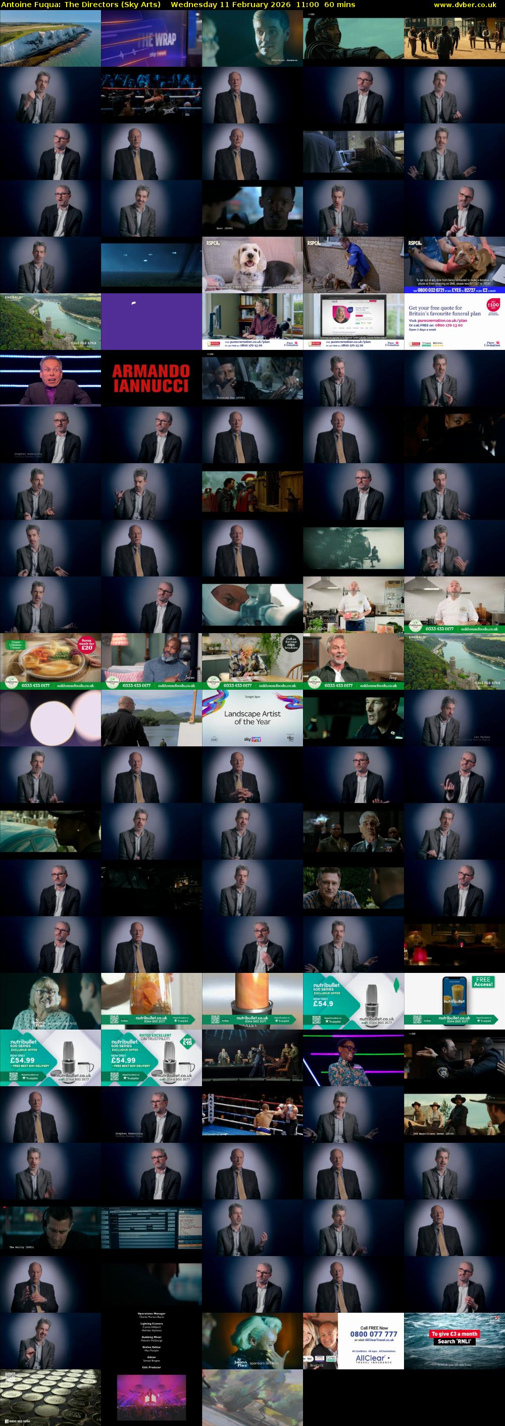 Antoine Fuqua: The Directors (Sky Arts) Wednesday 11 February 2026 11:00 - 12:00