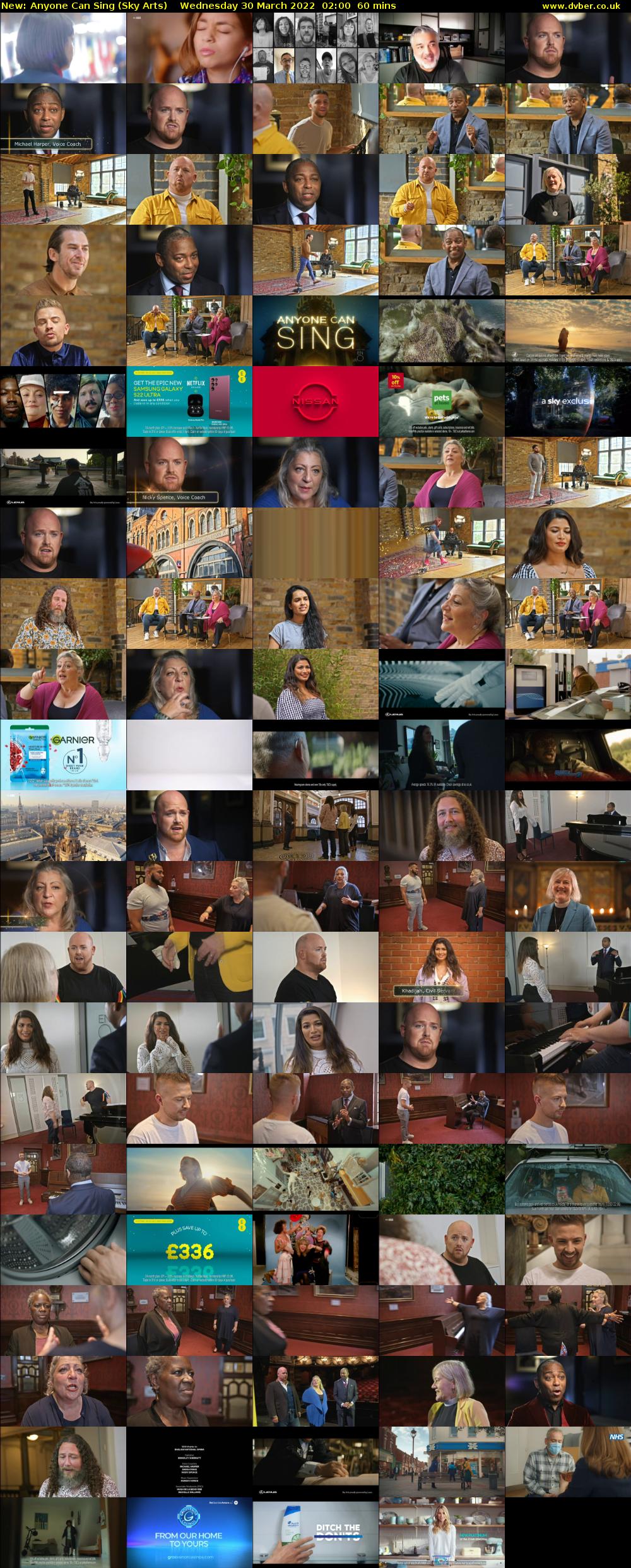 Anyone Can Sing (Sky Arts) Wednesday 30 March 2022 02:00 - 03:00