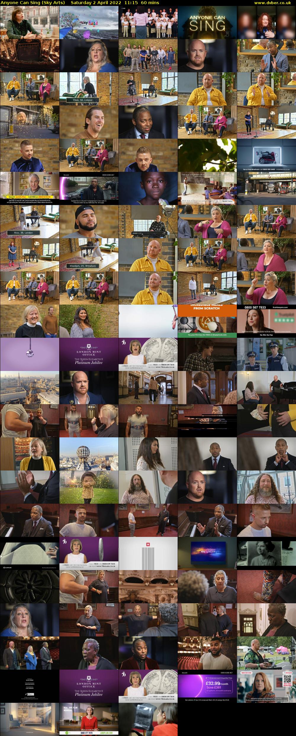 Anyone Can Sing (Sky Arts) Saturday 2 April 2022 11:15 - 12:15