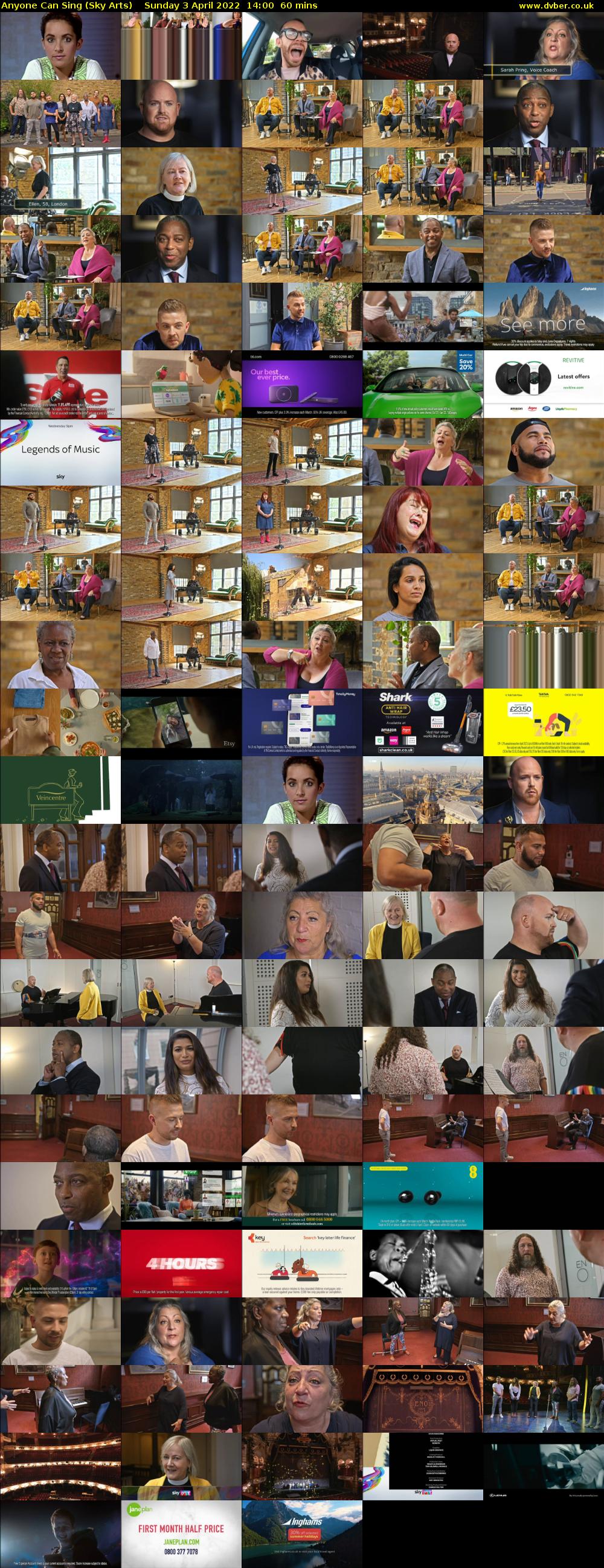 Anyone Can Sing (Sky Arts) Sunday 3 April 2022 14:00 - 15:00