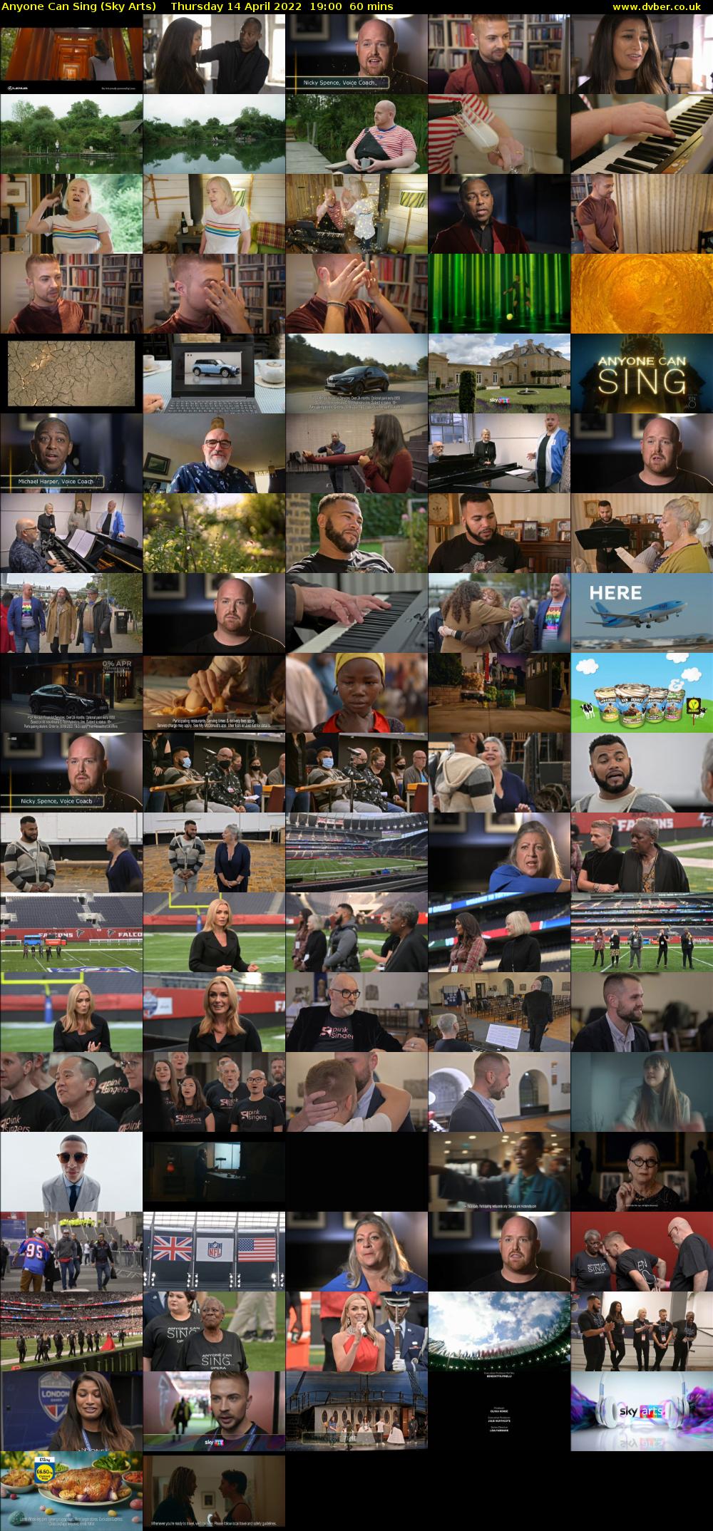 Anyone Can Sing (Sky Arts) Thursday 14 April 2022 19:00 - 20:00