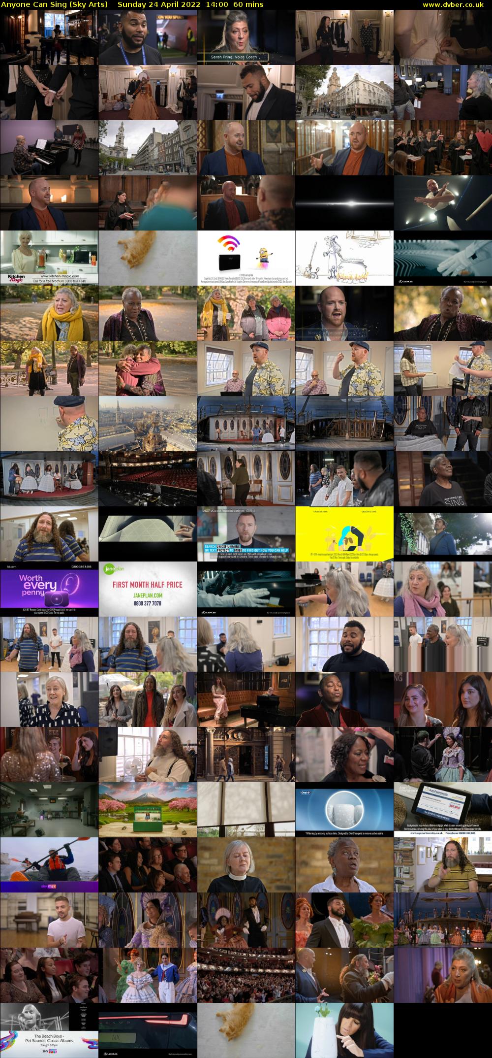 Anyone Can Sing (Sky Arts) Sunday 24 April 2022 14:00 - 15:00