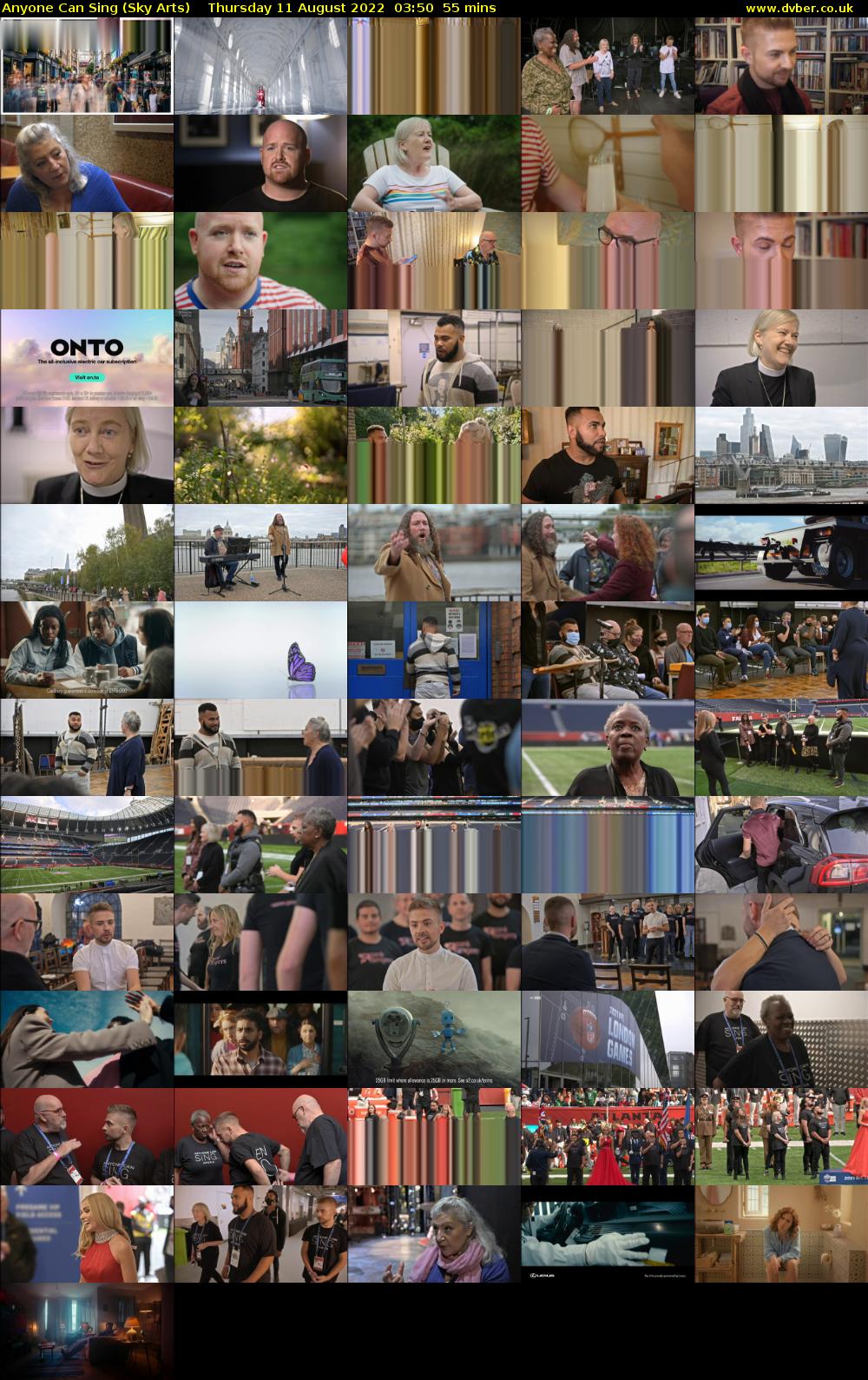 Anyone Can Sing (Sky Arts) Thursday 11 August 2022 03:50 - 04:45