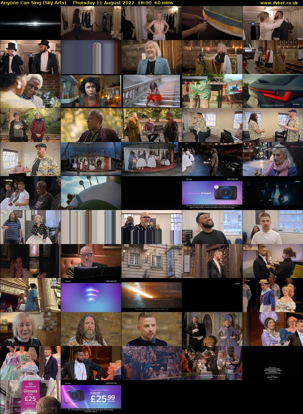 Anyone Can Sing (Sky Arts) Thursday 11 August 2022 18:00 - 19:00