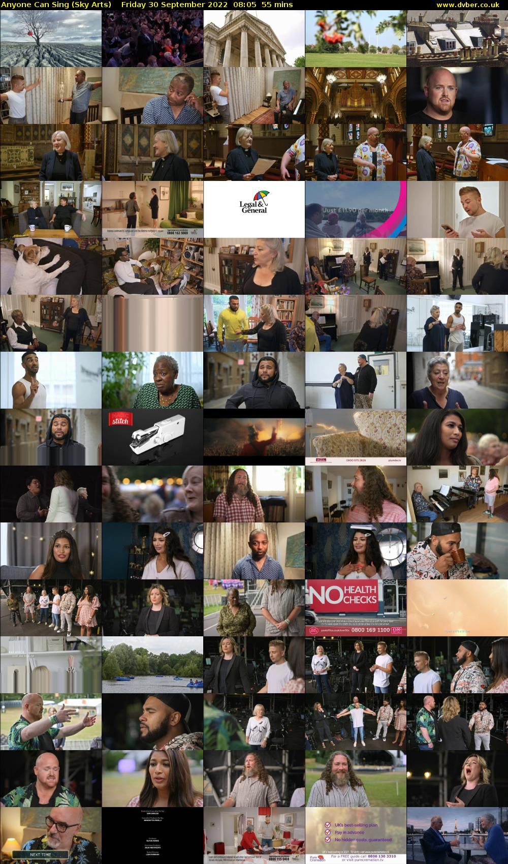 Anyone Can Sing (Sky Arts) Friday 30 September 2022 08:05 - 09:00