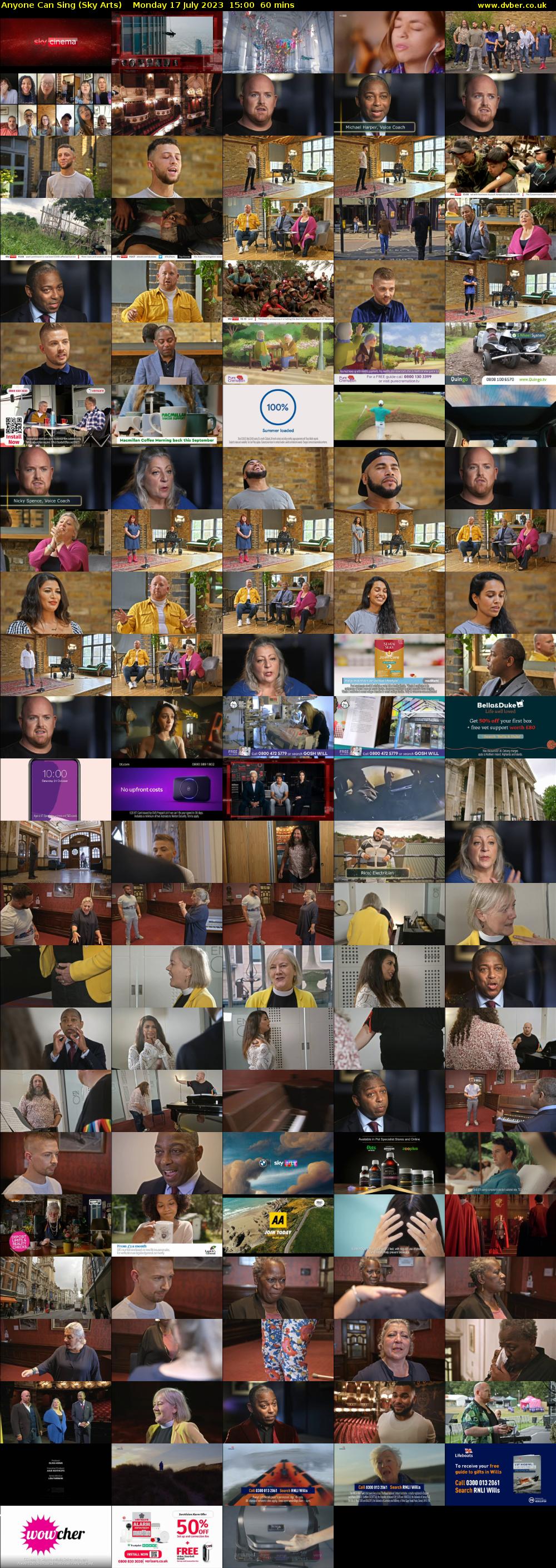 Anyone Can Sing (Sky Arts) Monday 17 July 2023 15:00 - 16:00
