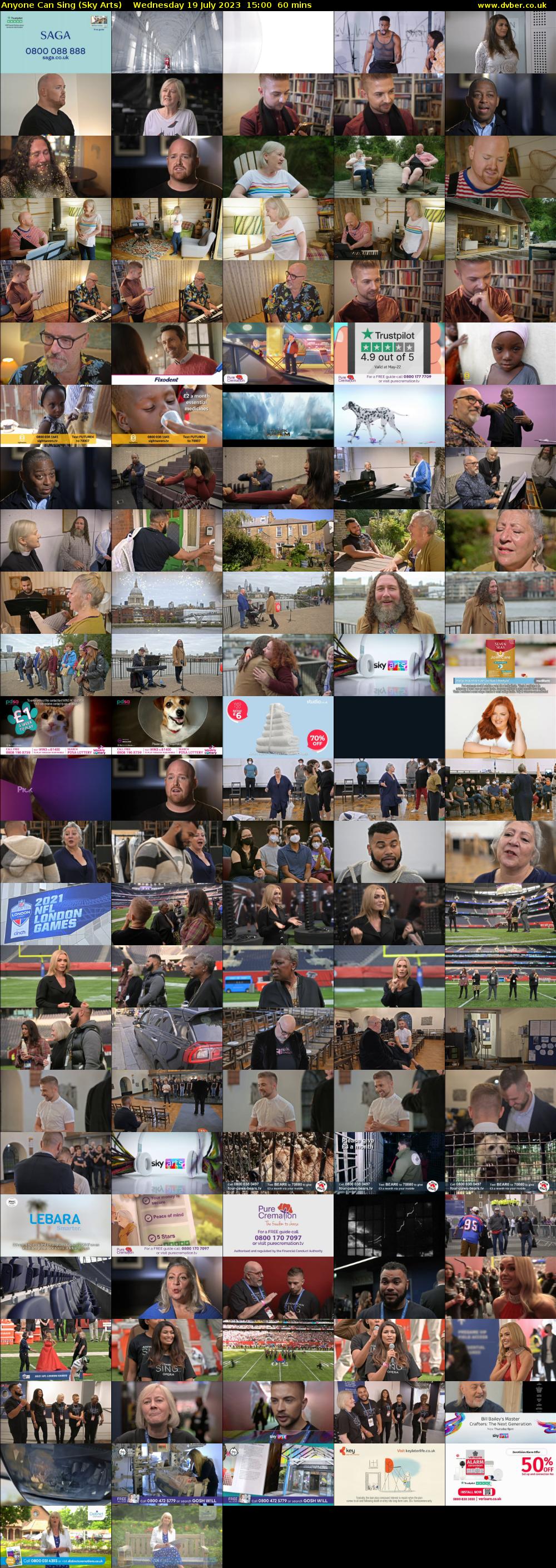 Anyone Can Sing (Sky Arts) Wednesday 19 July 2023 15:00 - 16:00