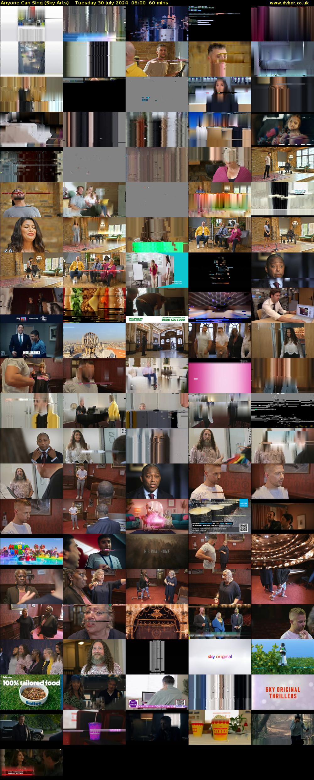 Anyone Can Sing (Sky Arts) Tuesday 30 July 2024 06:00 - 07:00