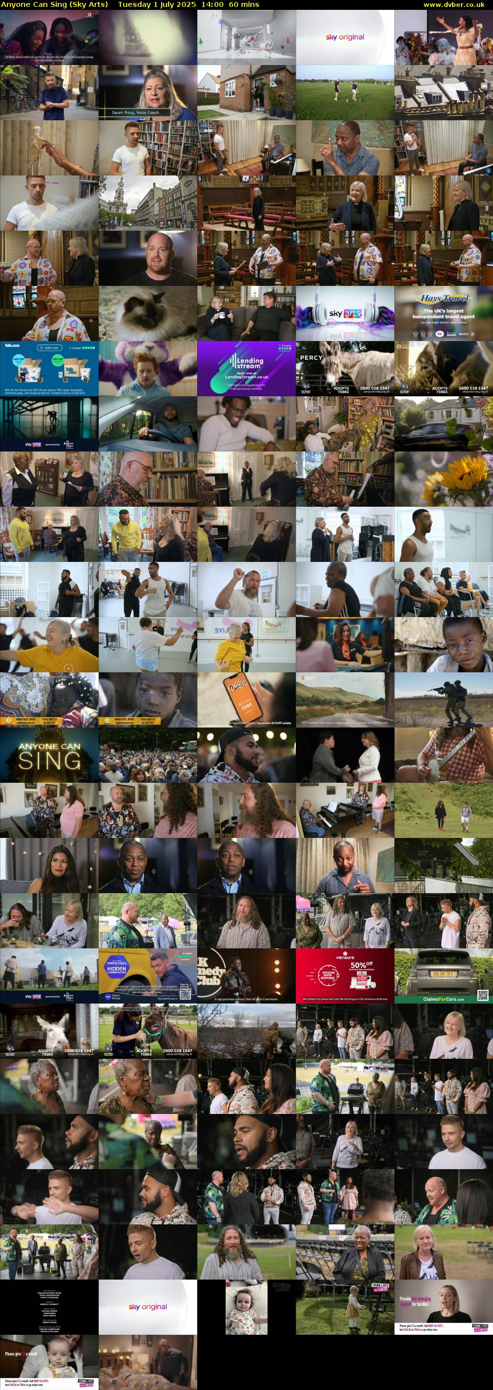 Anyone Can Sing (Sky Arts) Tuesday 1 July 2025 14:00 - 15:00
