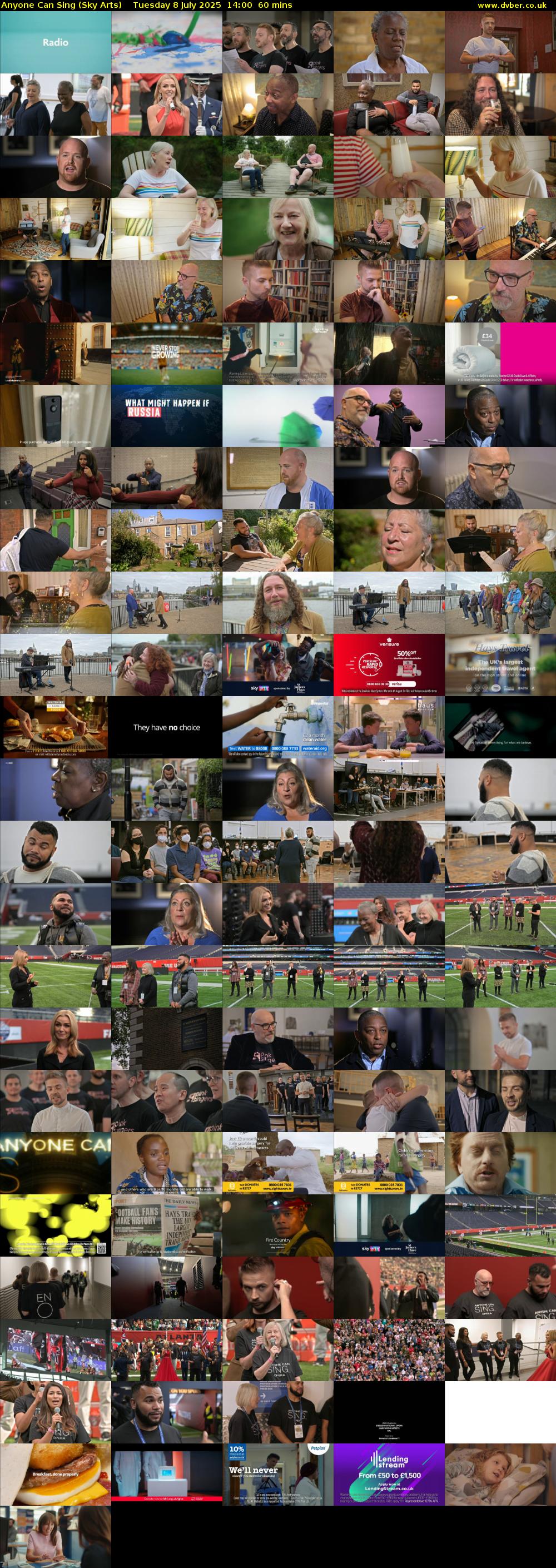 Anyone Can Sing (Sky Arts) Tuesday 8 July 2025 14:00 - 15:00