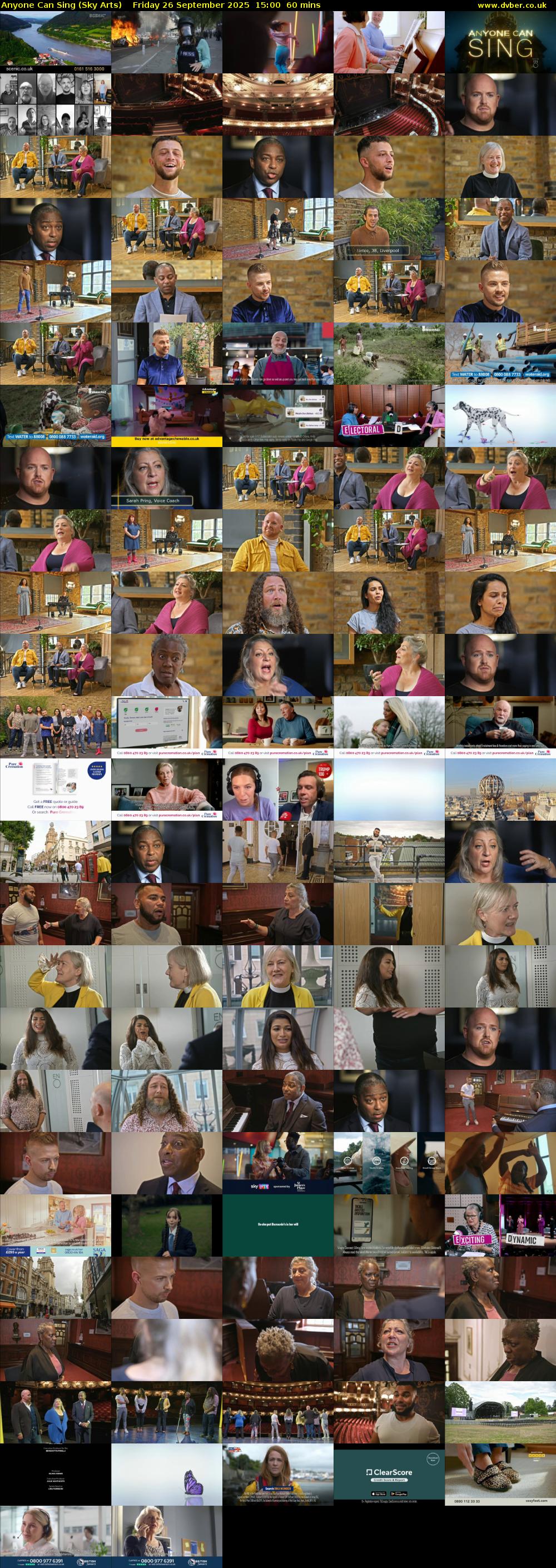 Anyone Can Sing (Sky Arts) Friday 26 September 2025 15:00 - 16:00