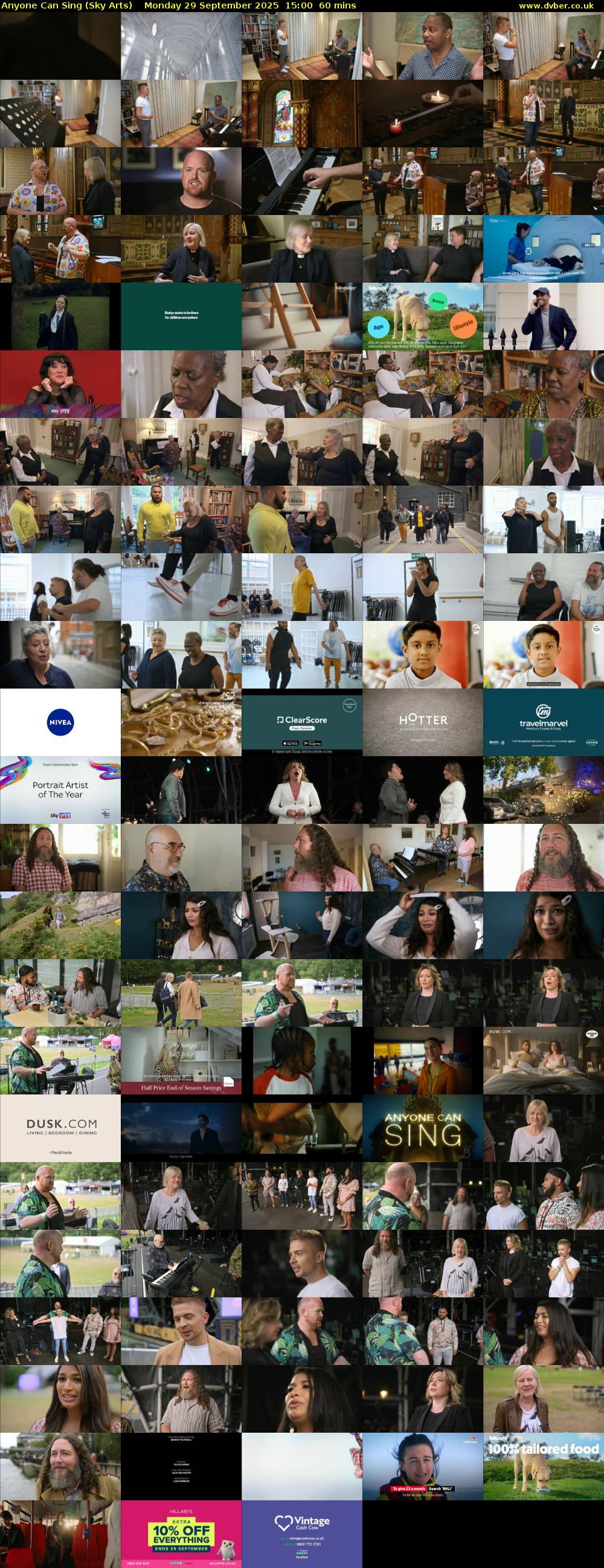 Anyone Can Sing (Sky Arts) Monday 29 September 2025 15:00 - 16:00