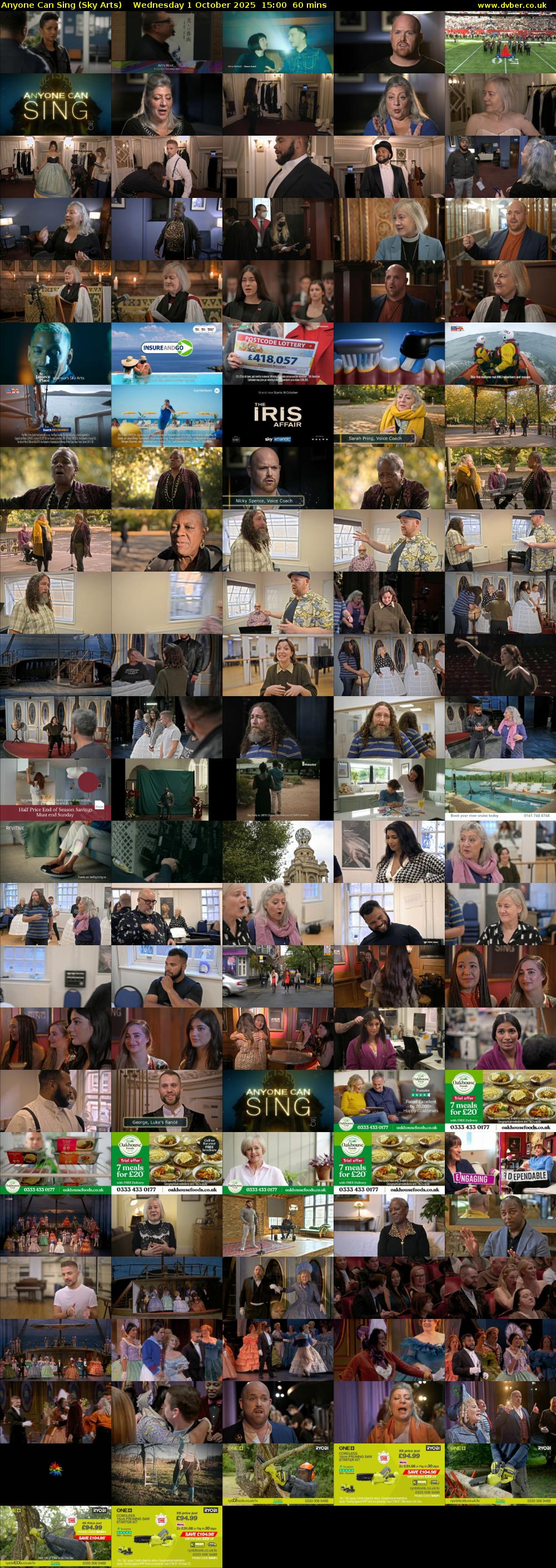 Anyone Can Sing (Sky Arts) Wednesday 1 October 2025 15:00 - 16:00