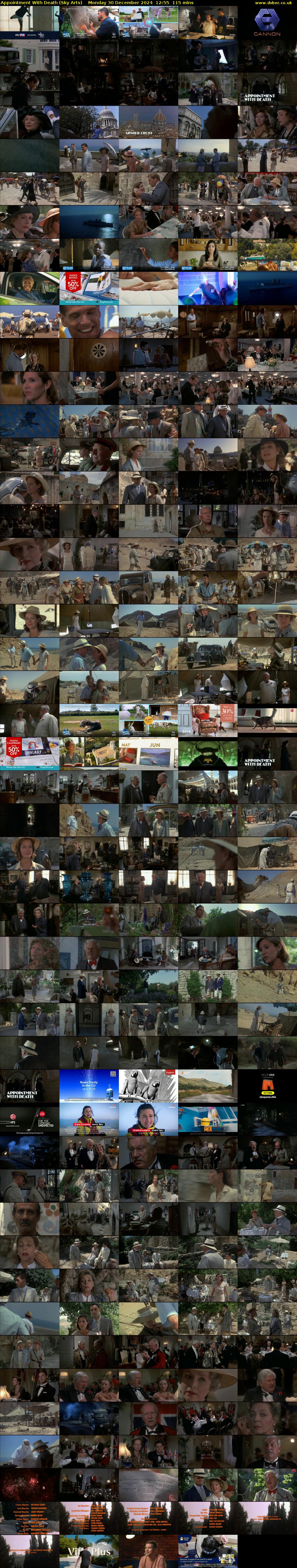 Appointment With Death (Sky Arts) Monday 30 December 2024 12:55 - 14:50