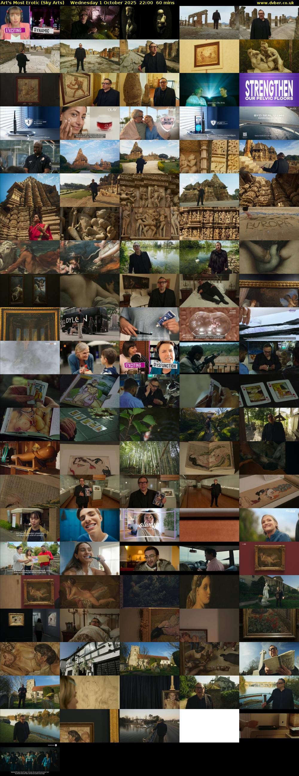Art's Most Erotic (Sky Arts) Wednesday 1 October 2025 22:00 - 23:00