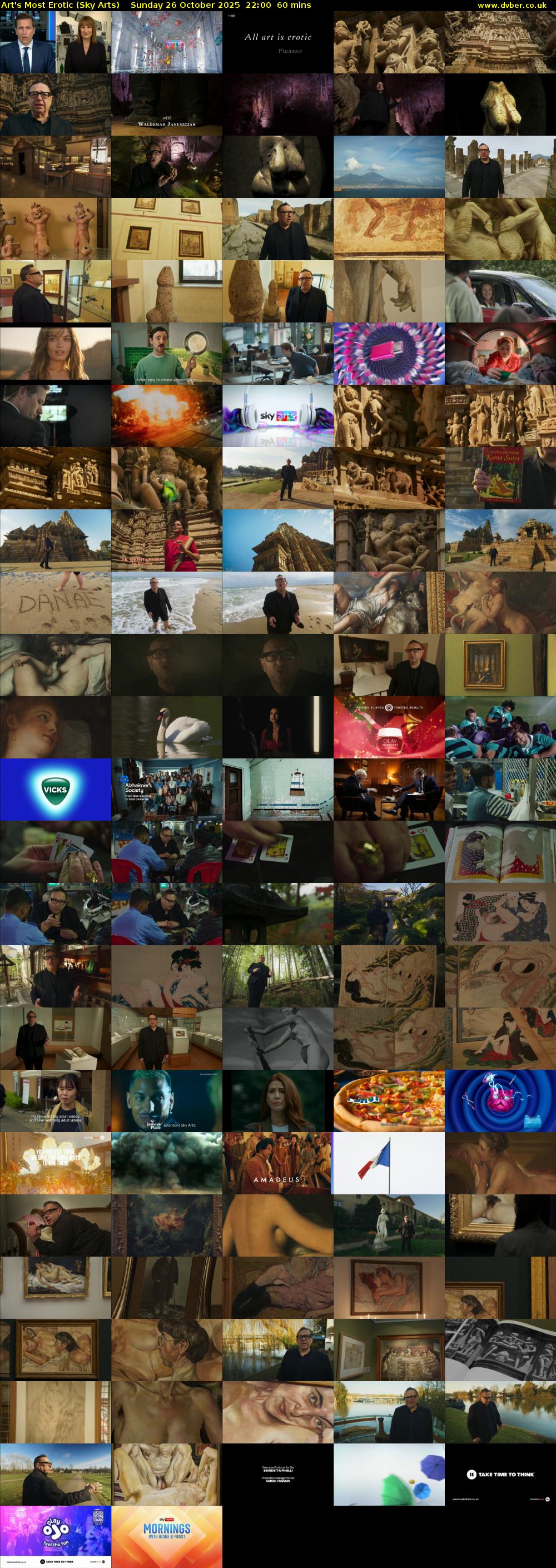 Art's Most Erotic (Sky Arts) Sunday 26 October 2025 22:00 - 23:00