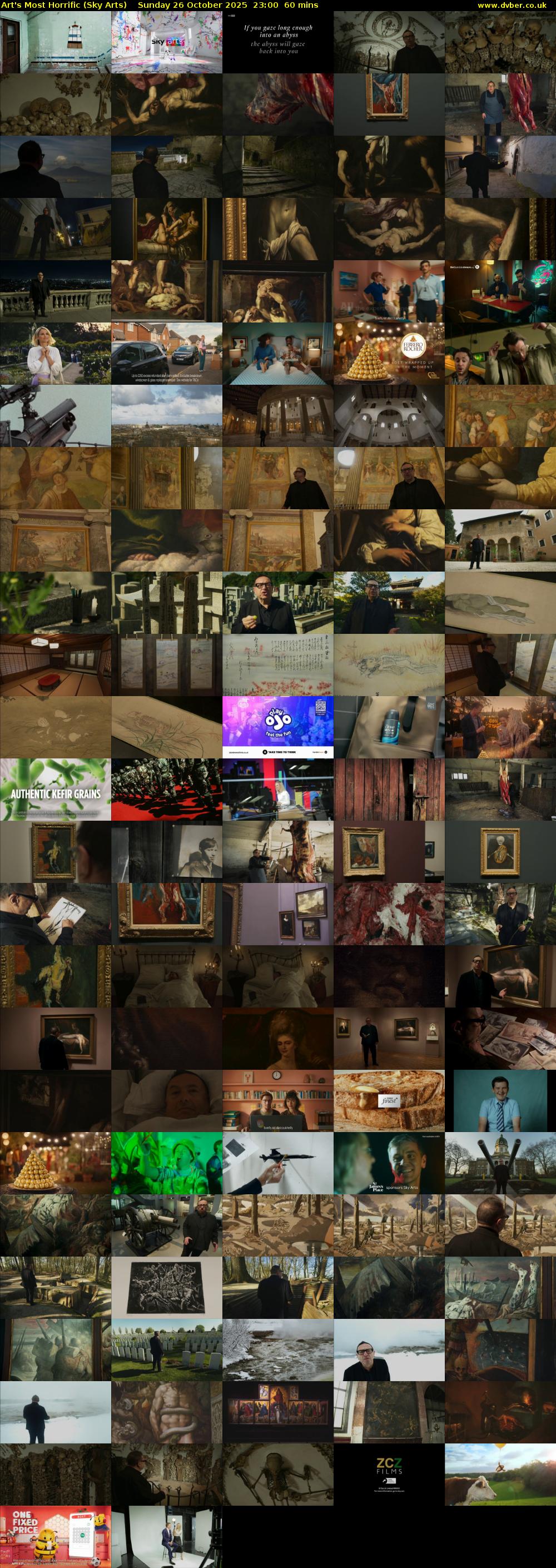 Art's Most Horrific (Sky Arts) Sunday 26 October 2025 23:00 - 00:00