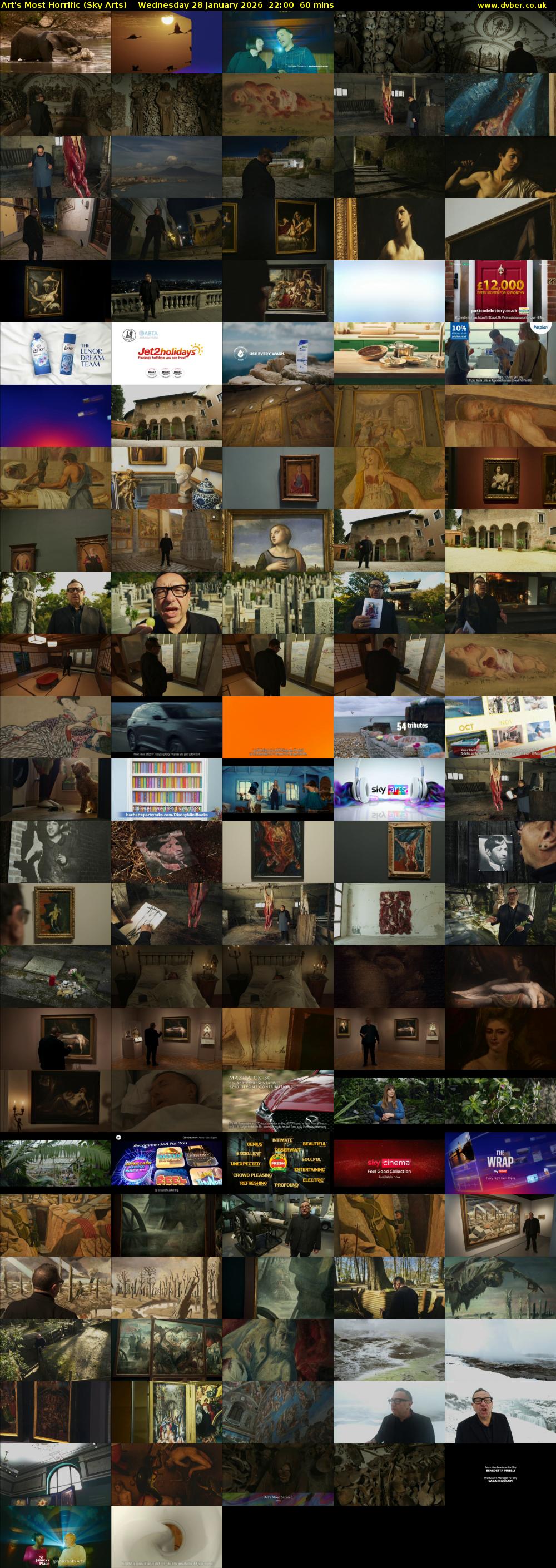 Art's Most Horrific (Sky Arts) Wednesday 28 January 2026 22:00 - 23:00